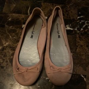 American  eagle pink ballet flats size 8